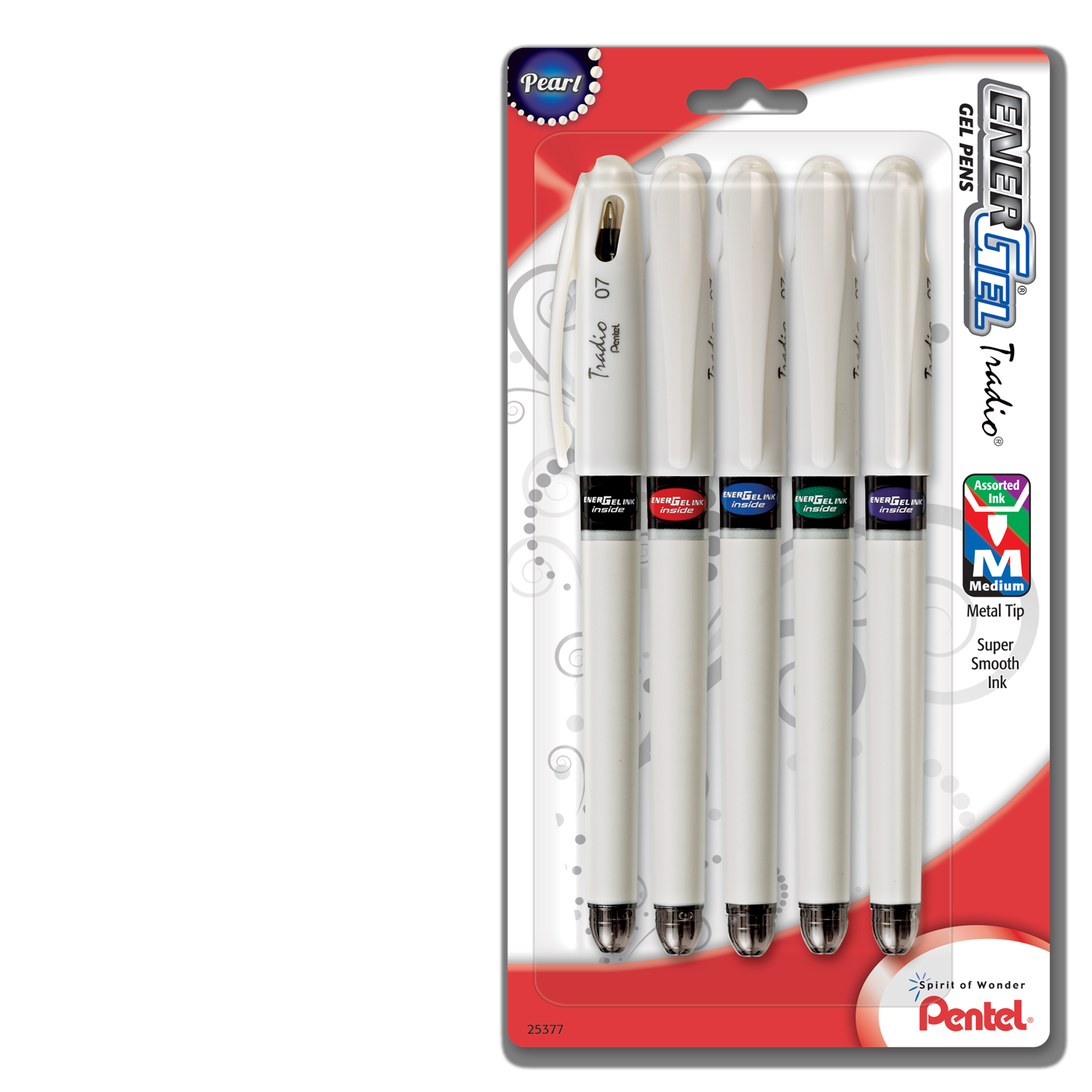 EnerGel Tradio Pearl Liquid Gel Pens - 5-pack