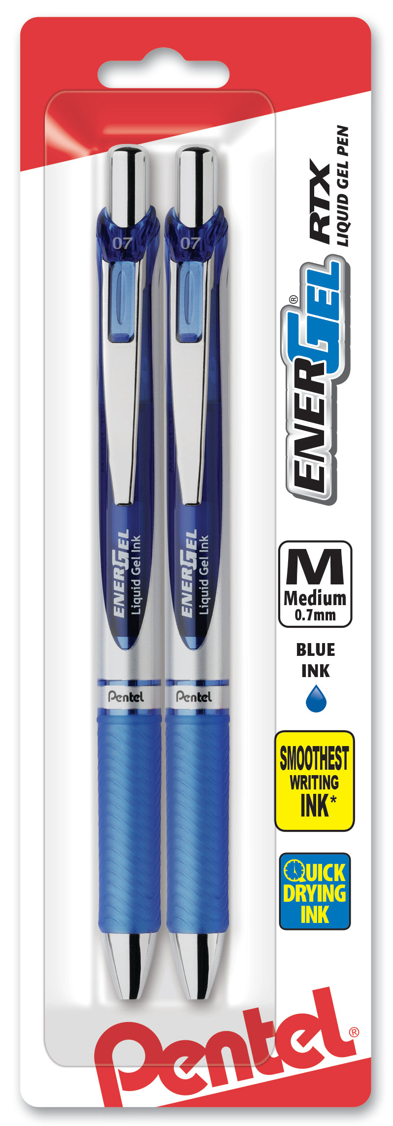 Pentel EnerGel X Violet 0.7mm Retractable Liquid Gel Pen