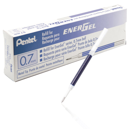 Refill Ink for EnerGel Liquid Gel Pen, (0.7mm), Metal Tip, Box of 12