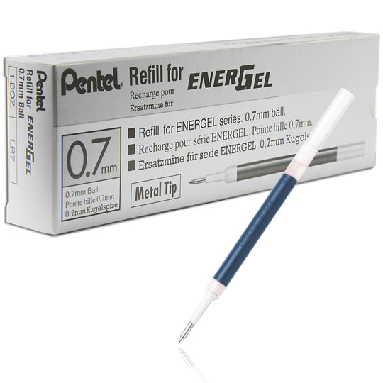 Refill Ink for EnerGel Liquid Gel Pen, (0.7mm), Metal Tip, Box of 12