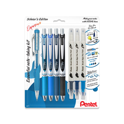 EnerGel Expressions (0.7mm) Medium Line, Assorted Ink, 8-Packs