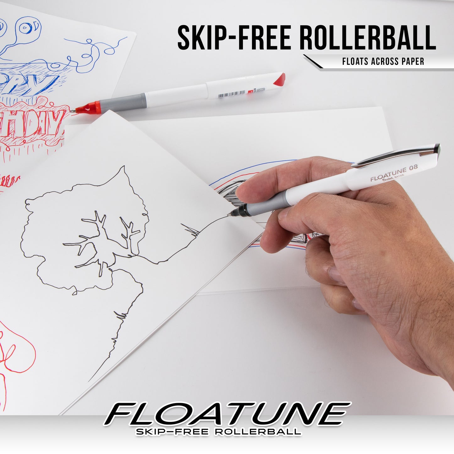 Floatune Skip-Free Rollerball Pen, Capped