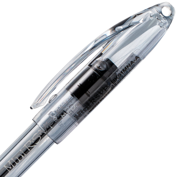 Pentel Rsvp Ballpoint Pen Black 1.0mm 2 Pack 