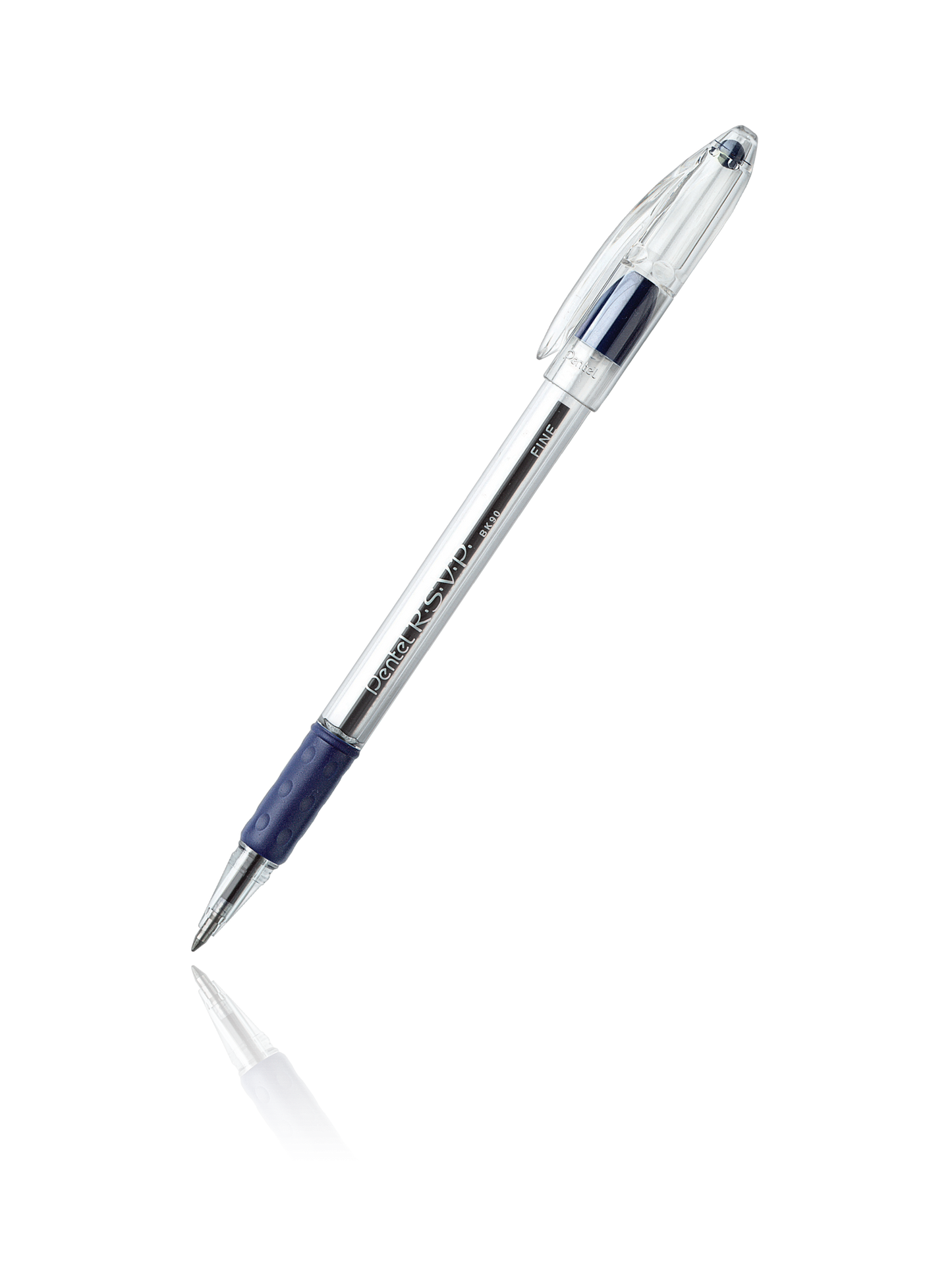 10 Pentel RSVP Ballpoint Fine Point Line Black Blue Ink Pens for sale  online