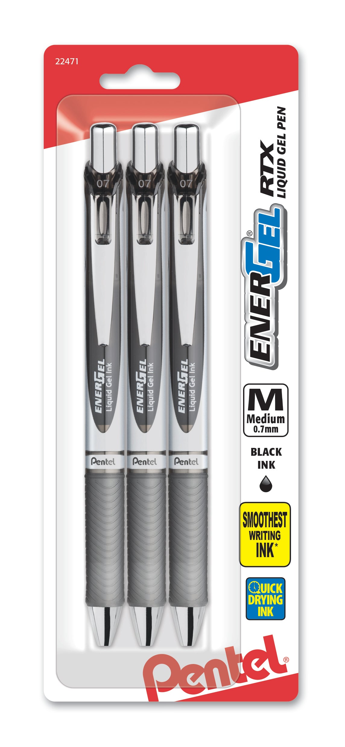 K35 Retractable liquid gel pens black ink Colored gel pen set 0.5