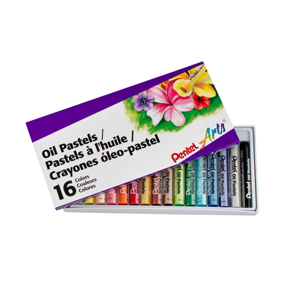 Pentel Arts Oil Pastels, Assorted Colors, Set of 50 