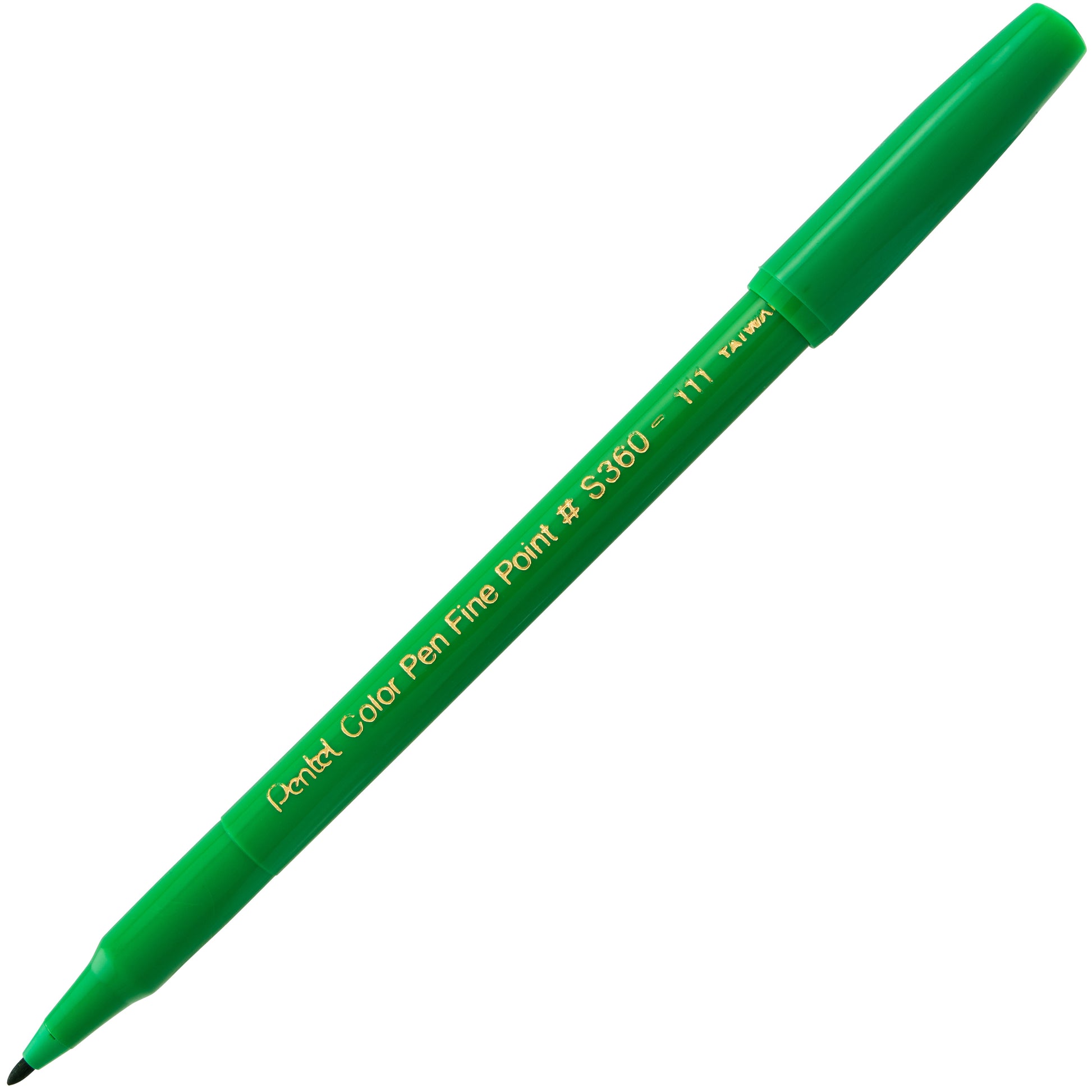  edding 1200 colour pen fine - green - 10 pens - round tip 1 mm  - felt-tip pen for drawing and writing - for school or mandala : Office  Products