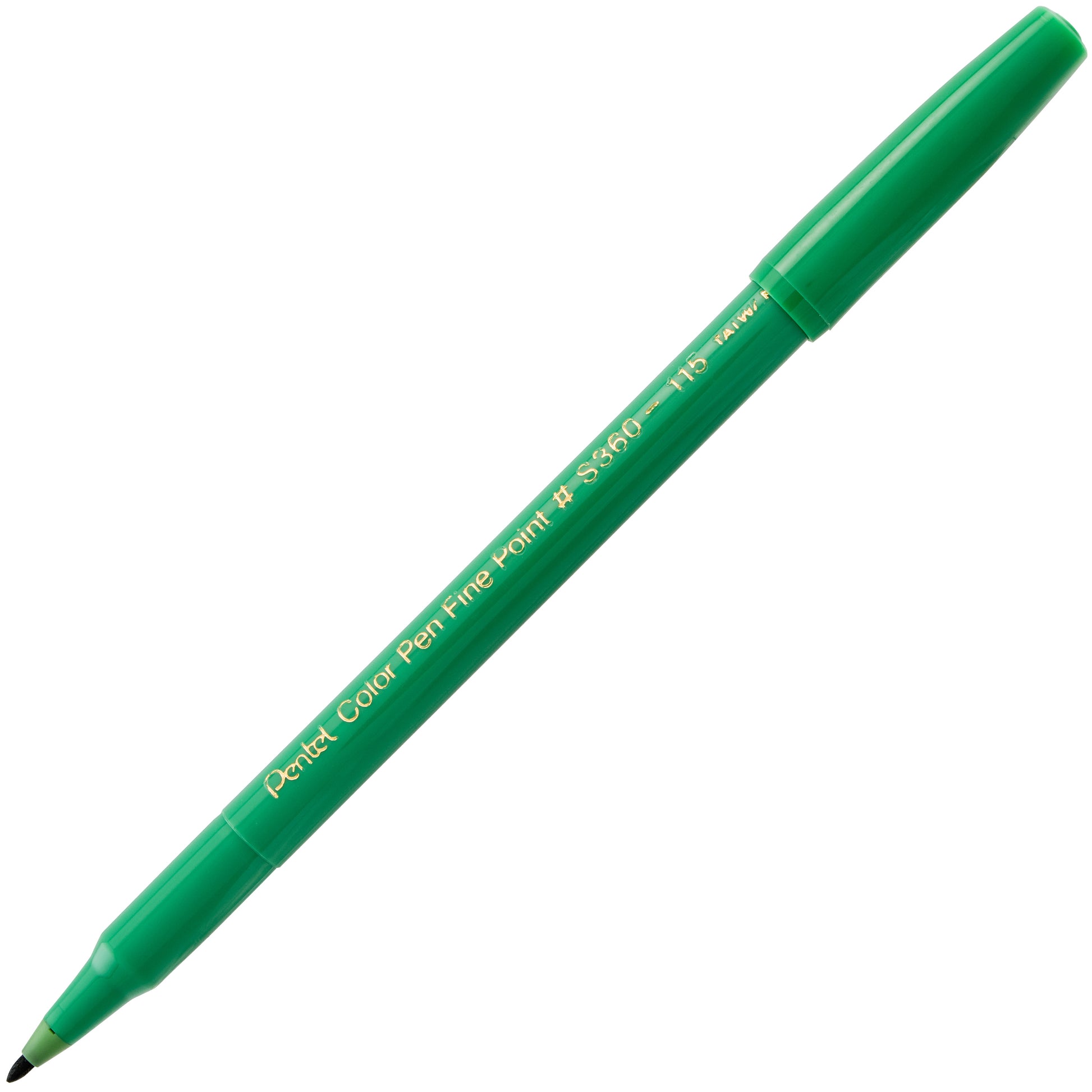  edding 1200 colour Pen Fine - Green - 10 Pens - Round Tip 1 mm  - Felt-Tip Pen for Drawing and Writing - for school or mandala : Office  Products