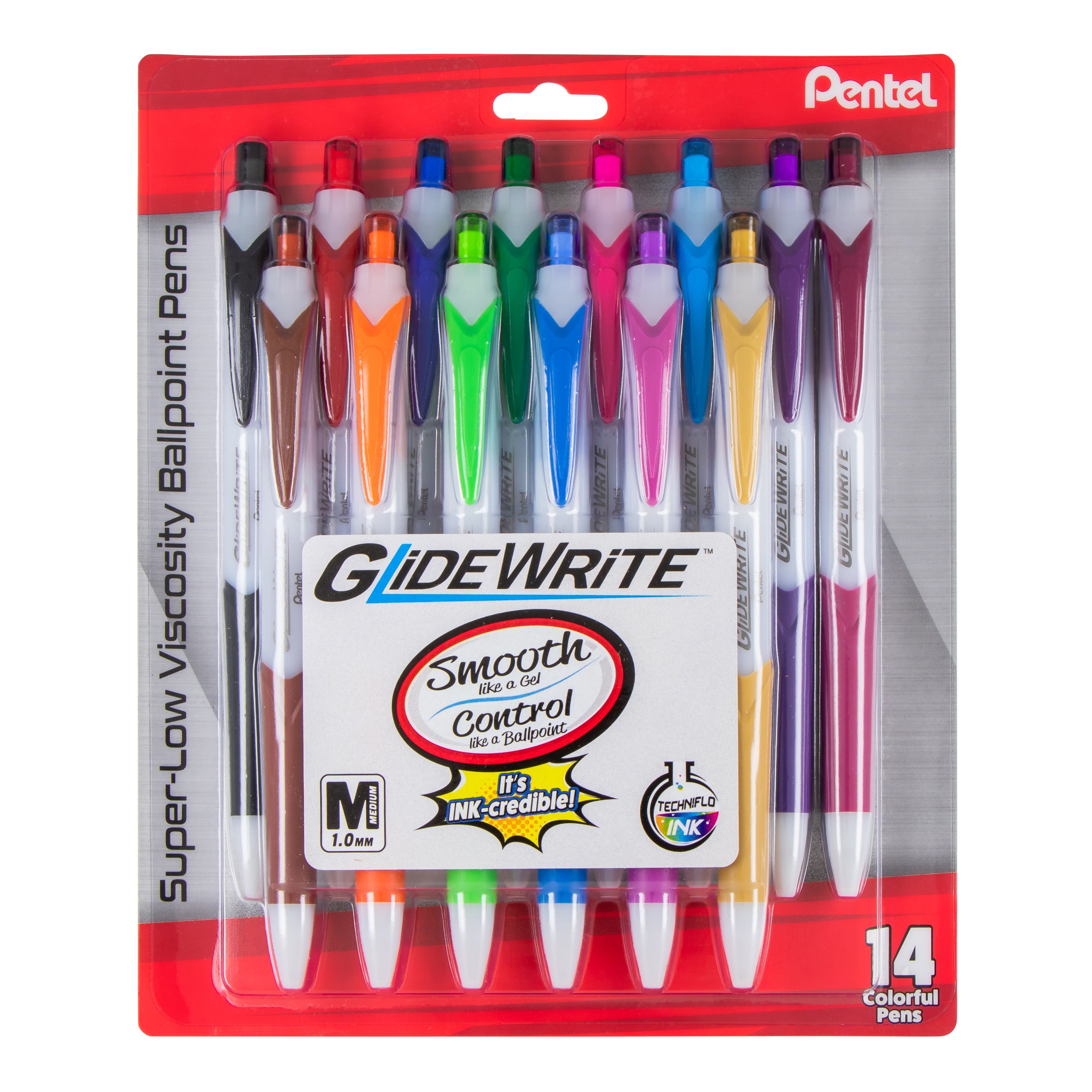 GlideWrite 2-in-1 Ballpoint Pen 14-pk