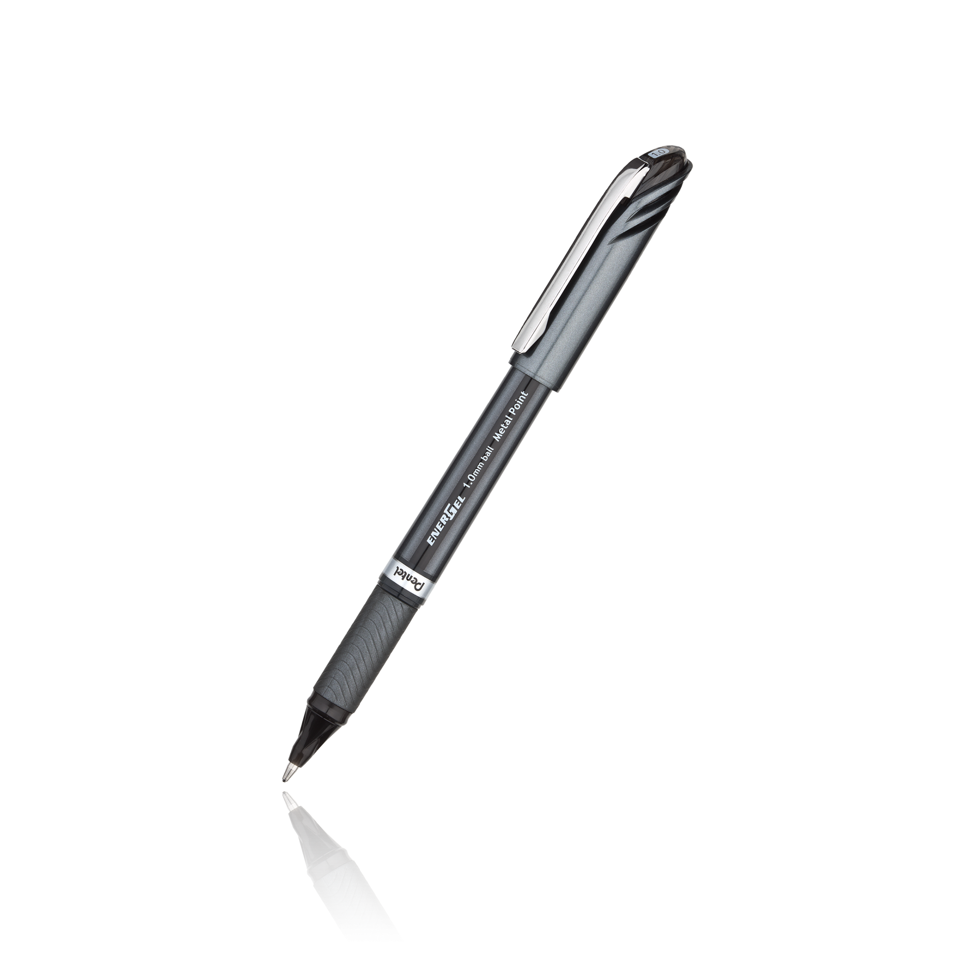 Pentel EnerGel NV Liquid Gel Pen, 0.7mm, Medium Line Capped, Metal Tip,  Black Ink Sold as 1