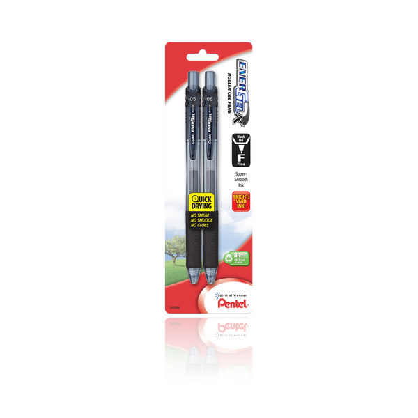 EnerGel Liquid Gel Pen Refill, 0.3mm Needle Tip