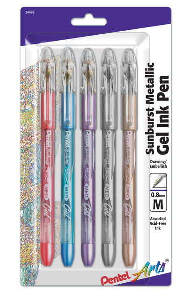 Pentel Metallic Gel Pens