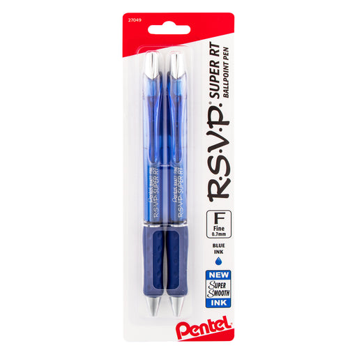 Pentel R.S.V.P. Super RT Retractable Ballpoint Pen, Blue - PENBX480C, Pentel Of America