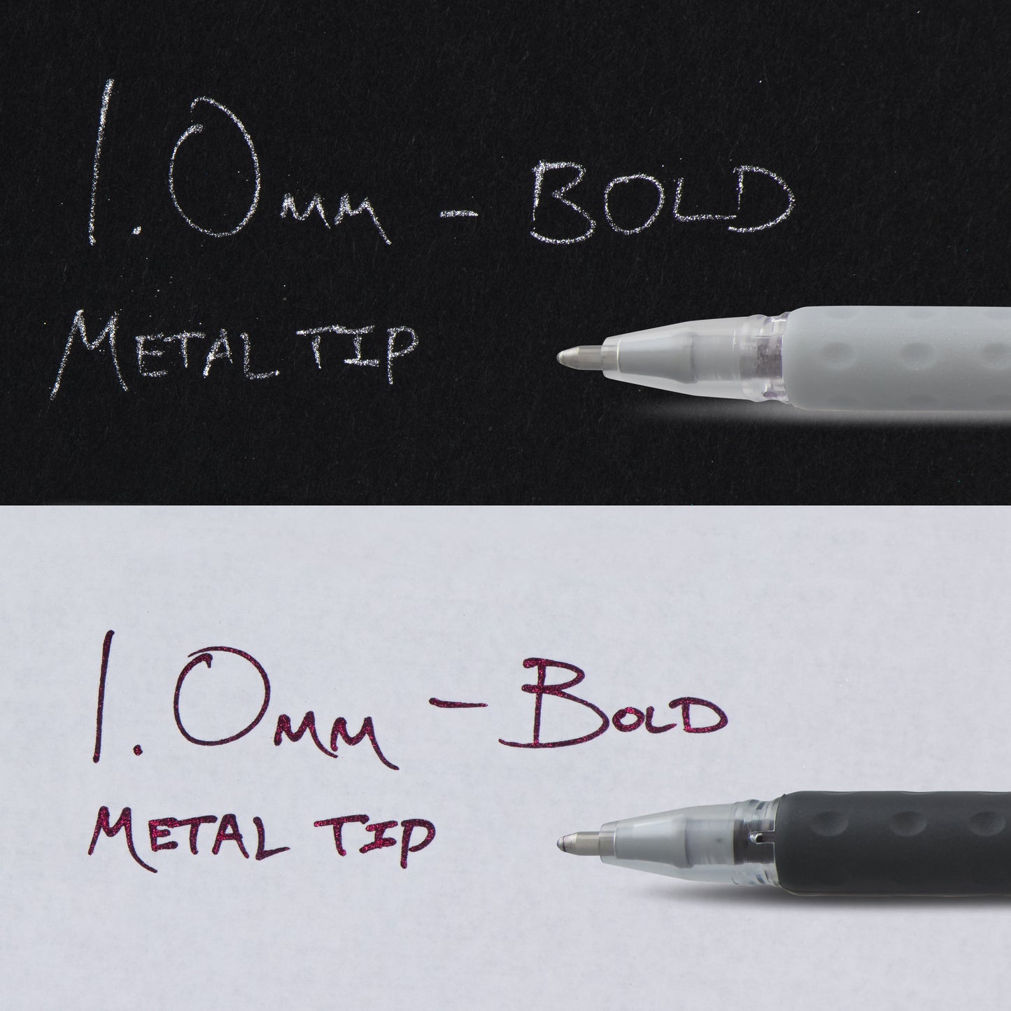 Pentel K91PABPX Sparkle Pop Metallic Gel Pen, Gold & Silver 